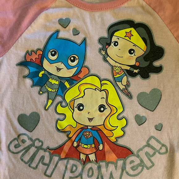 EUC DC Comics Girls 18M Girl Power s/s Shirt - Picture 1 of 4